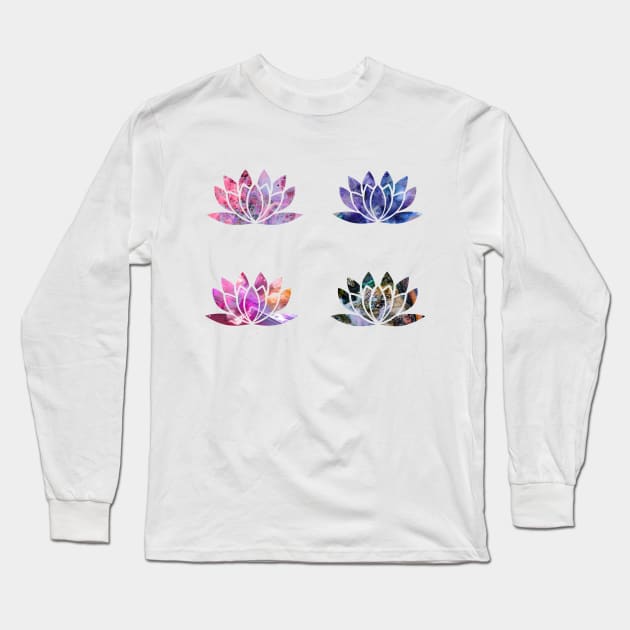 Lotus Long Sleeve T-Shirt by Sloth Station